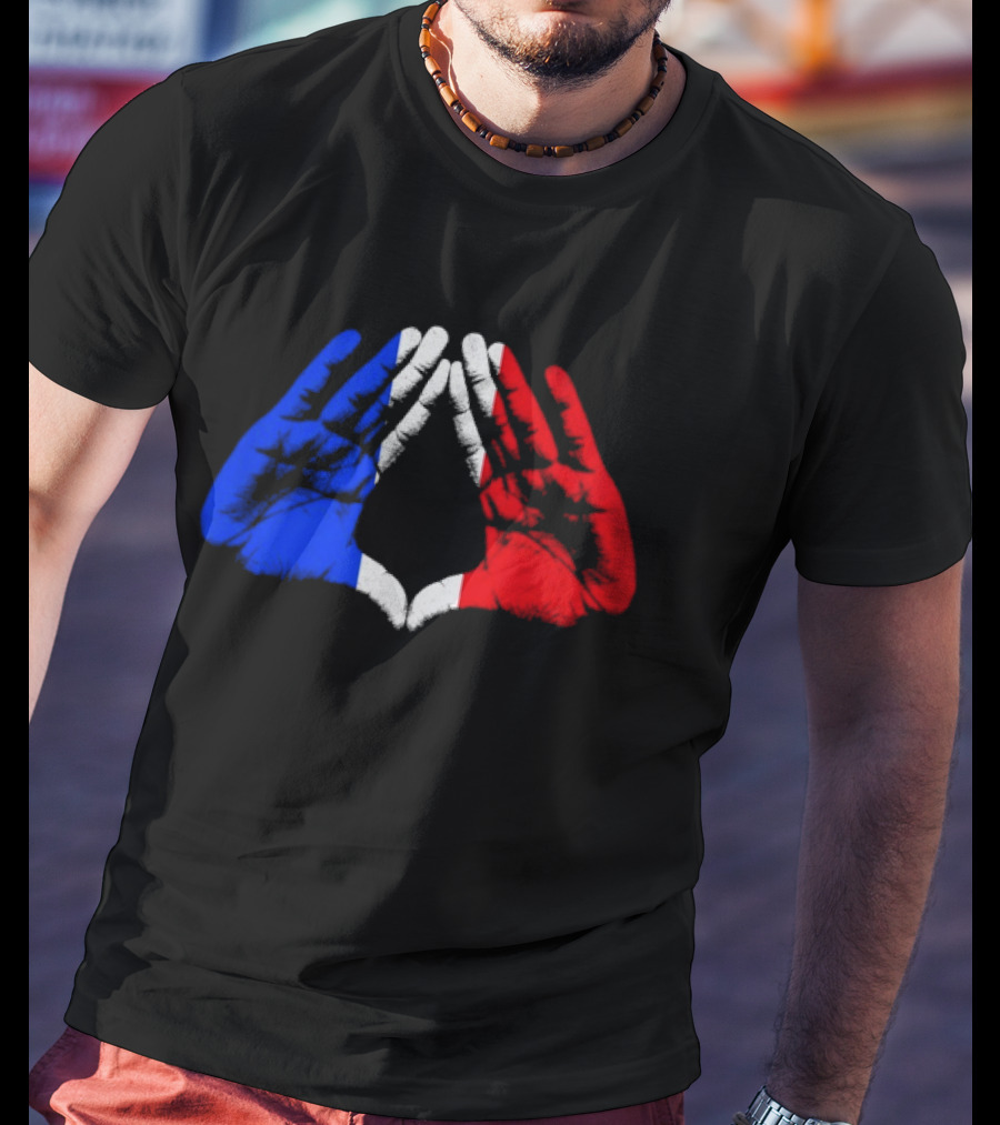 Reasonable Doubt 30th Anniversary Paris Tour French Flag Hands Icon J Z30 T-Shirt
