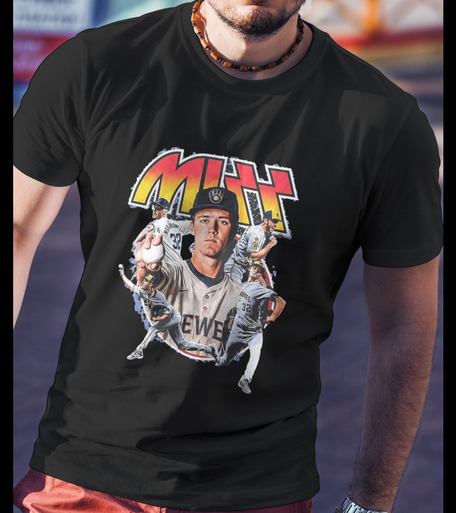 MIZZ Milwaukee Brewers Christian Yelich MLB Rock N' Roll T-Shirt