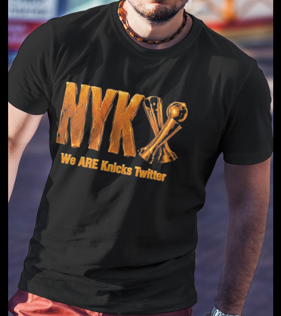 NYK We Are Knicks Twitter Trophy T-Shirt