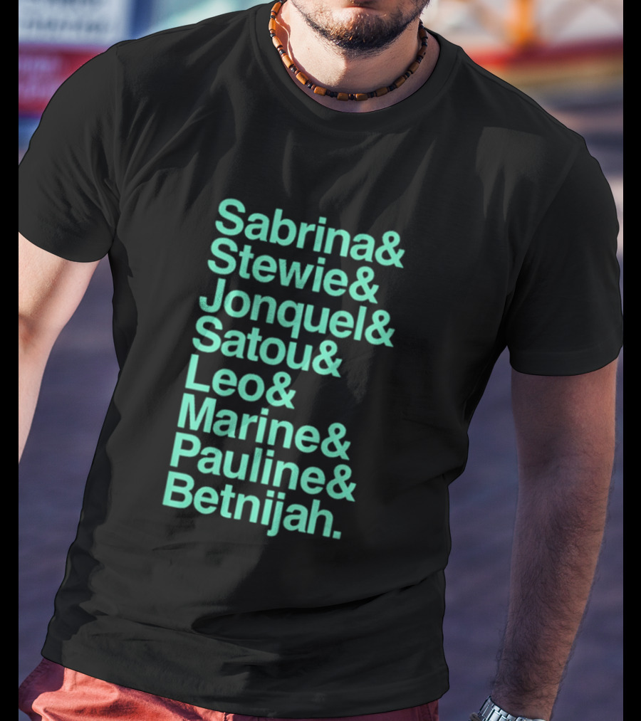 New York Women's Basketball Sabrina Stewie Jonquel Satou Leo Marine Pauline Betnijah Ampersand 2026 T-Shirt