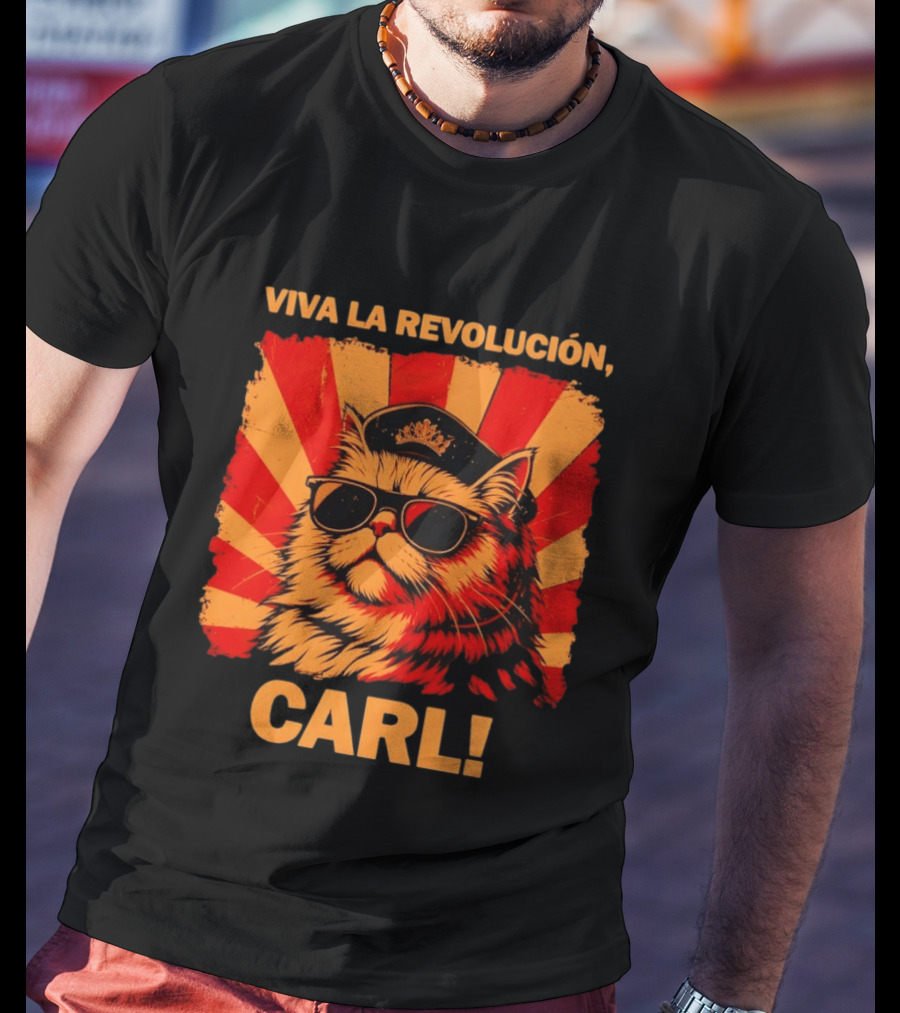 Viva La Revolución Carl Persian Cat King T-Shirt