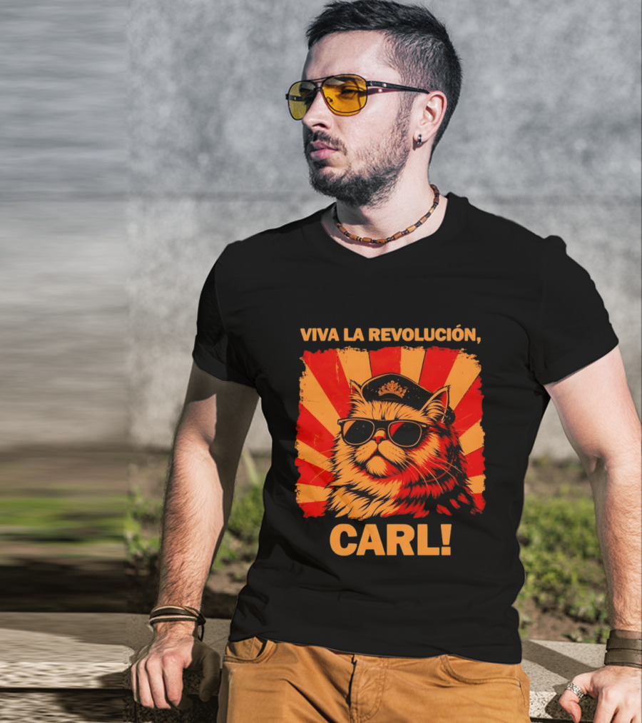 Viva La Revolución Carl Persian Cat King T-Shirt