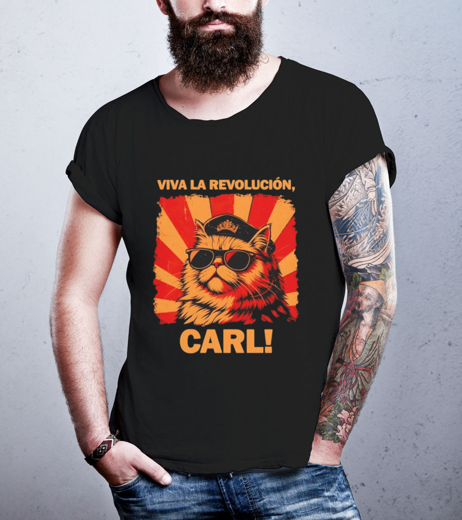 Viva La Revolución Carl Persian Cat King T-Shirt