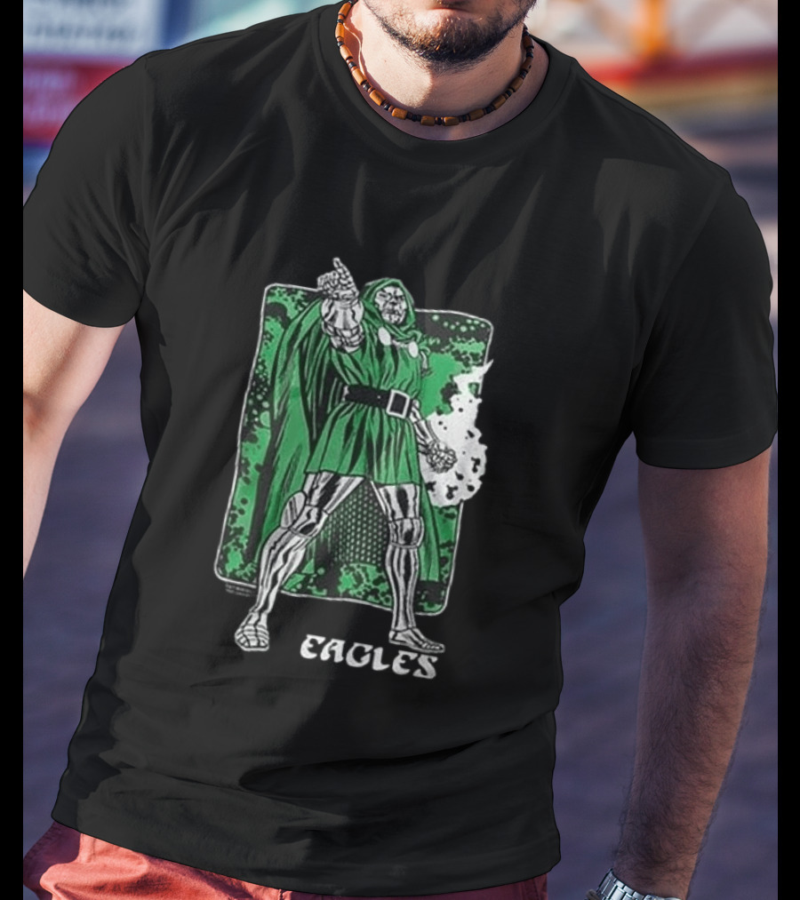Philadelphia Eagles Marvel Doctor Doom Power Collaboration 2026 T-Shirt