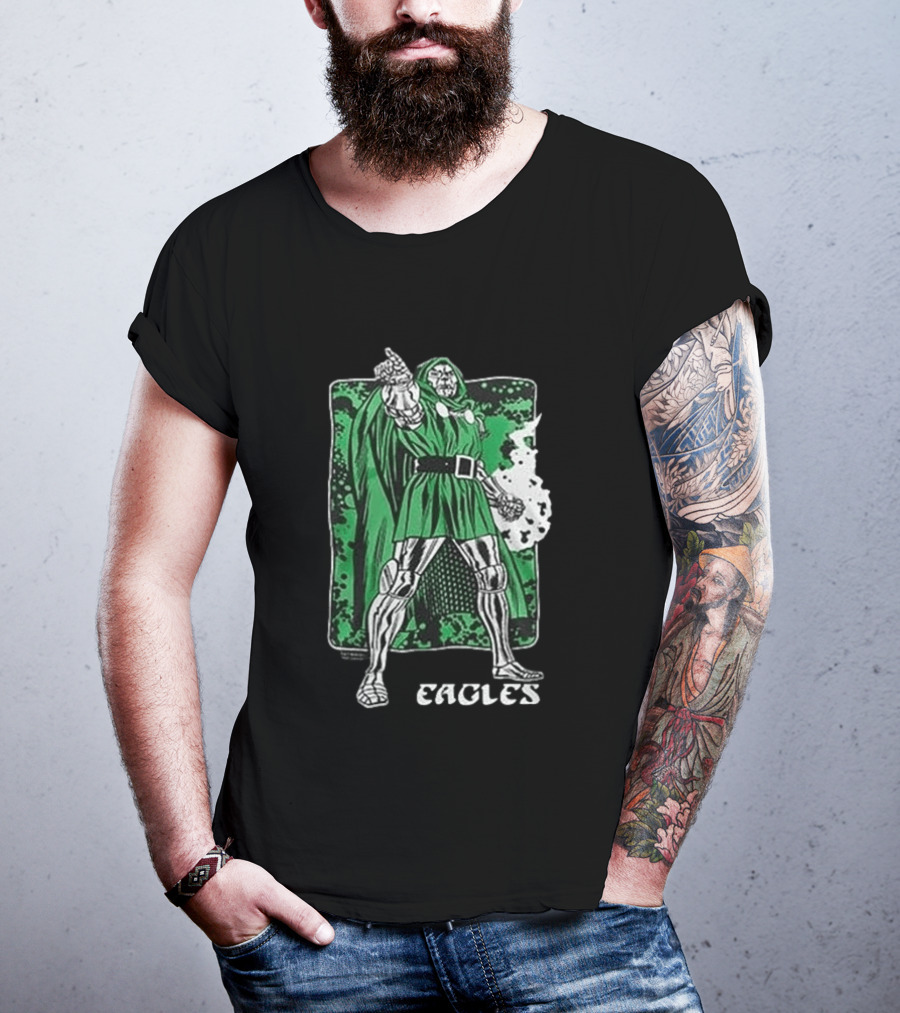 Philadelphia Eagles Marvel Doctor Doom Power Collaboration 2026 T-Shirt