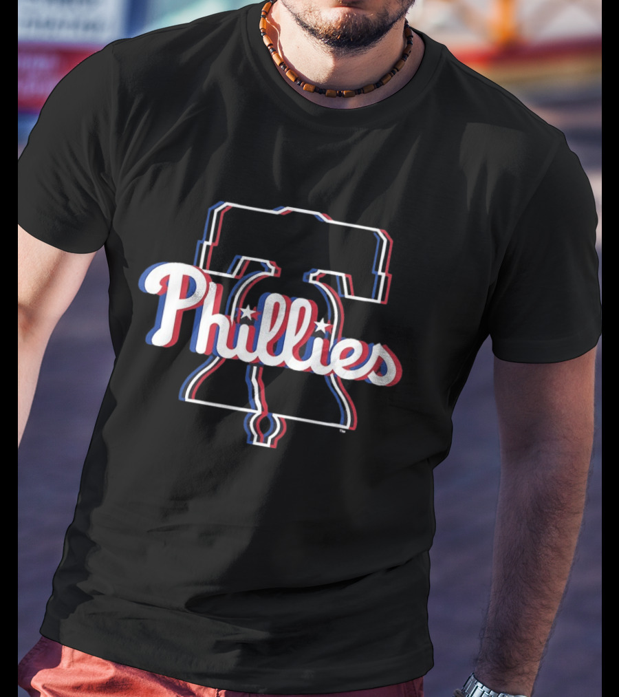 Philadelphia Phillies 2026 MLB Glitch Liberty Bell T-Shirt