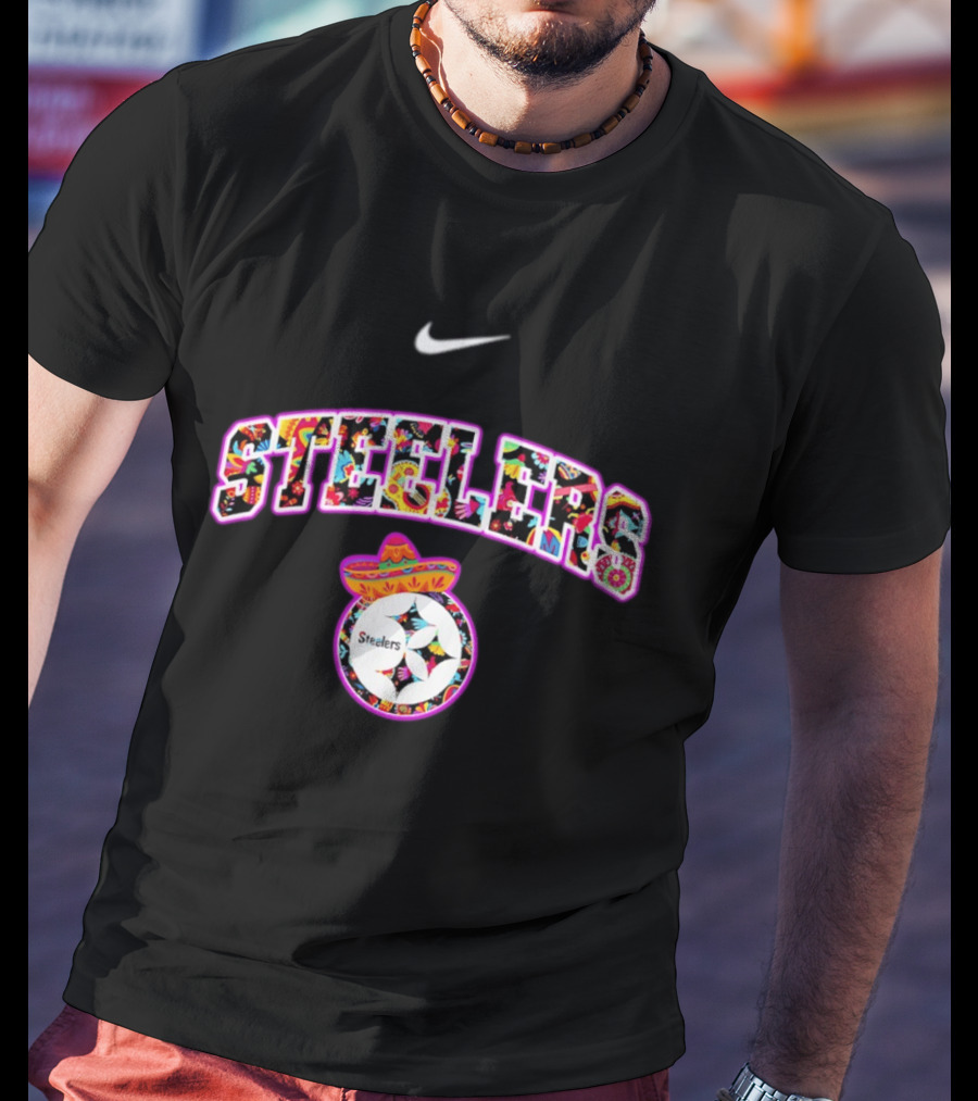 Nike Pittsburgh Steelers Hispanic Heritage Sombrero Fiesta T-Shirt