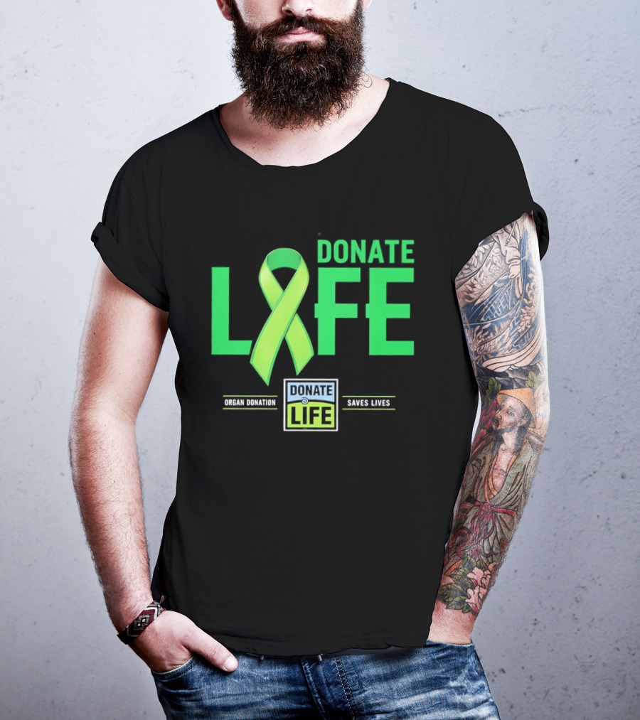 Donate Life Ribbon Organ Donation Saves Lives T-Shirt