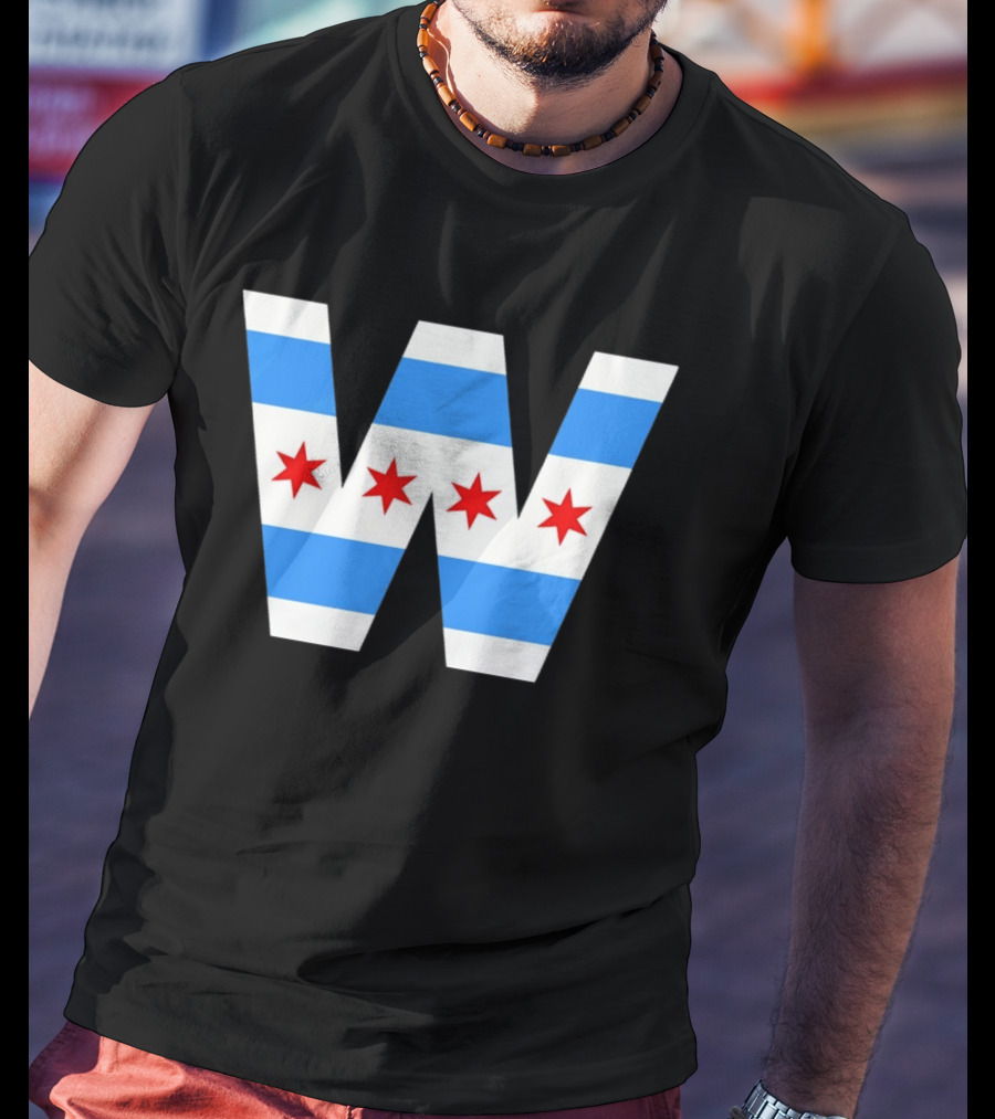 The W Chicago Cubs MLB Baseball 2026 Flag T-Shirt