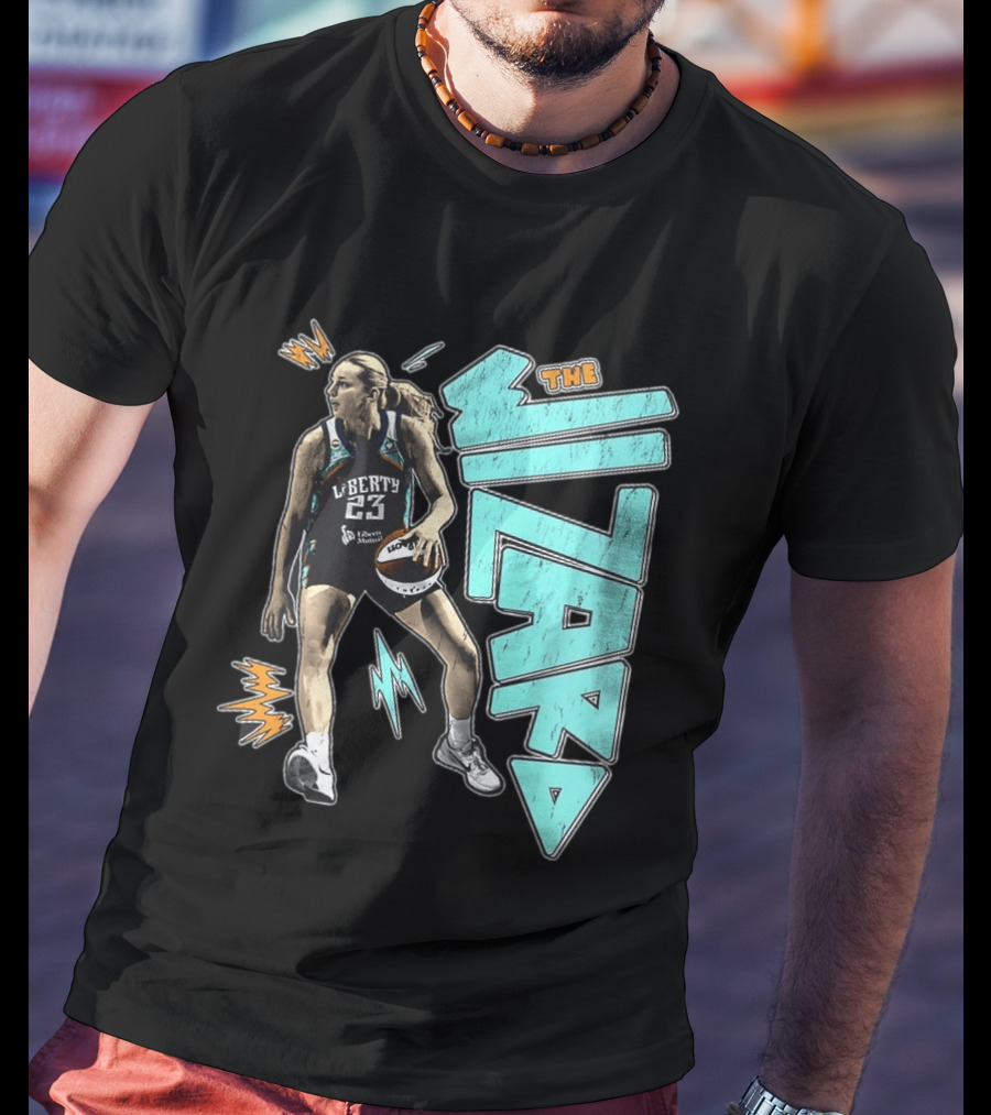New York Liberty WNBA The Wizard Marine Johannès 23 Basketball T-Shirt