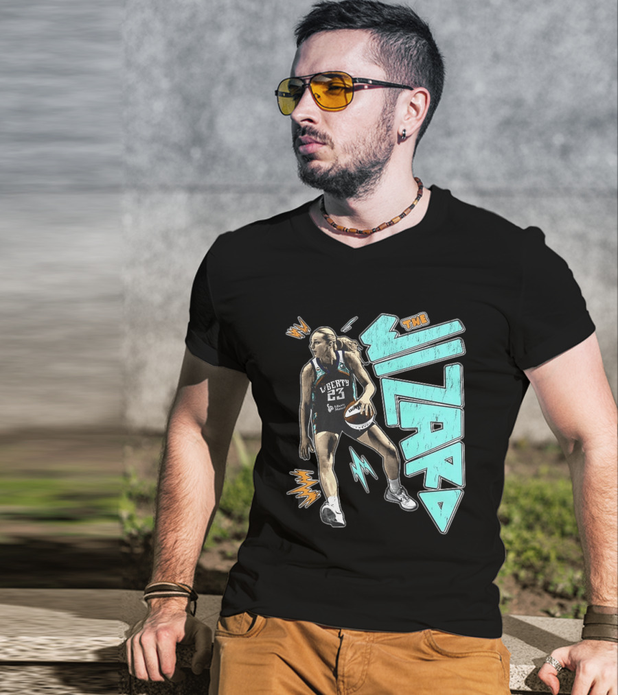 New York Liberty WNBA The Wizard Marine Johannès 23 Basketball T-Shirt