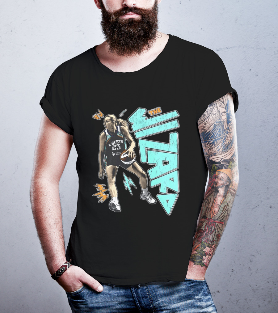 New York Liberty WNBA The Wizard Marine Johannès 23 Basketball T-Shirt