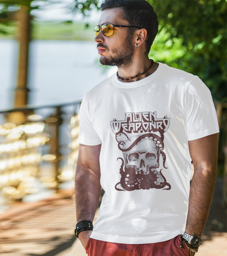 Alien Weaponry Skull Octopus Band Merchandise T-Shirt