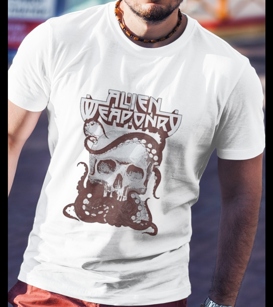 Alien Weaponry Skull Octopus Band Merchandise T-Shirt
