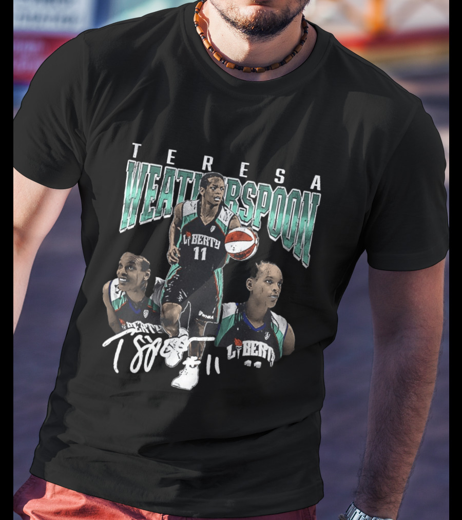Teresa Weatherspoon New York Liberty 11 Spoon Basketball T-Shirt