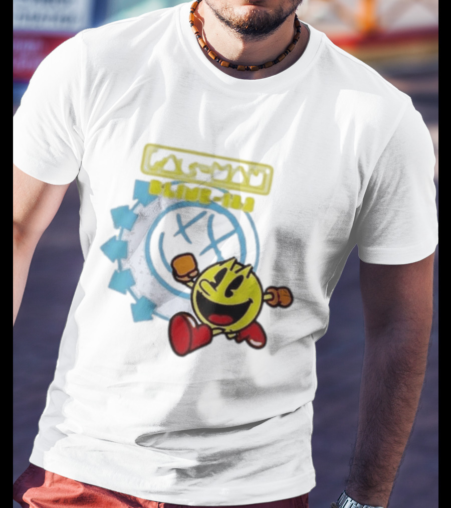 Pac Man Blink 182 Band Crossover Collaborative T-Shirt