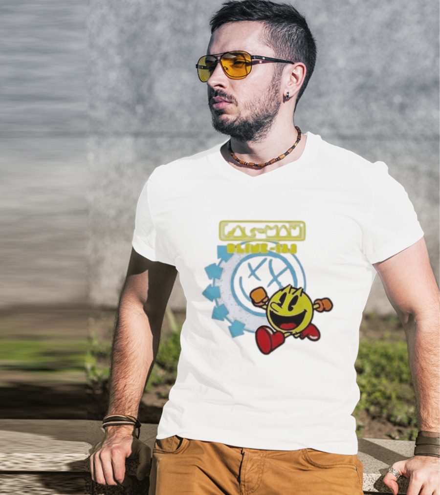 Pac Man Blink 182 Band Crossover Collaborative T-Shirt