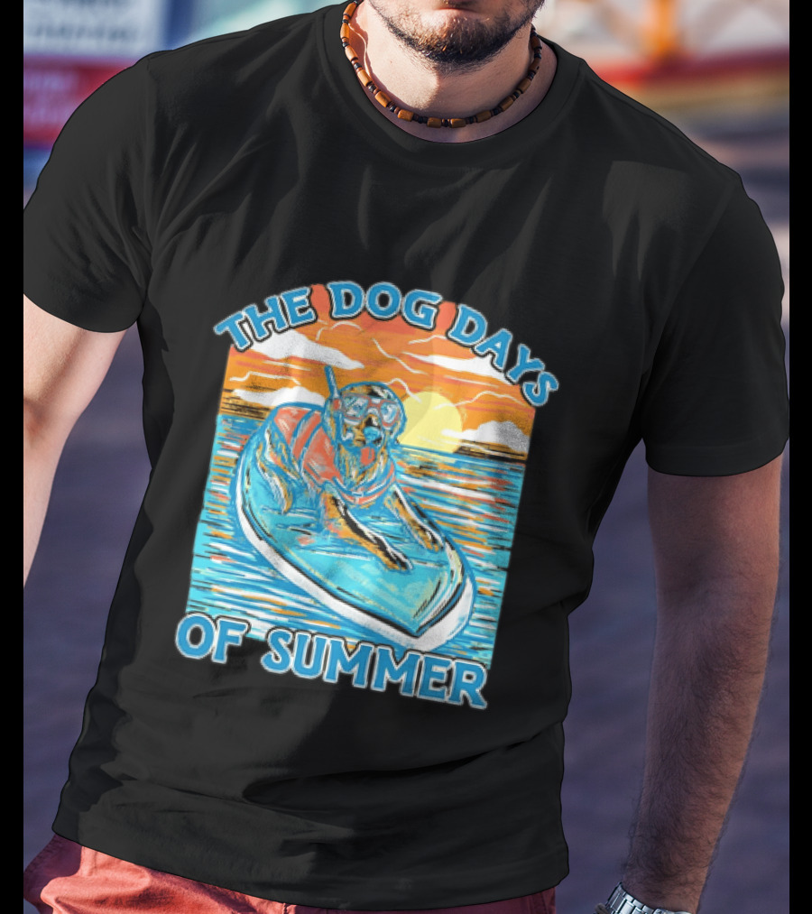 The Dog Days Of Summer Golden Retriever Snorkeling Adventure T-Shirt