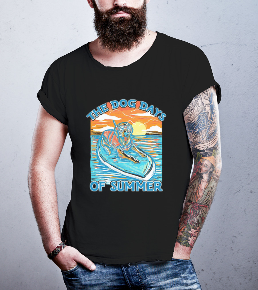 The Dog Days Of Summer Golden Retriever Snorkeling Adventure T-Shirt