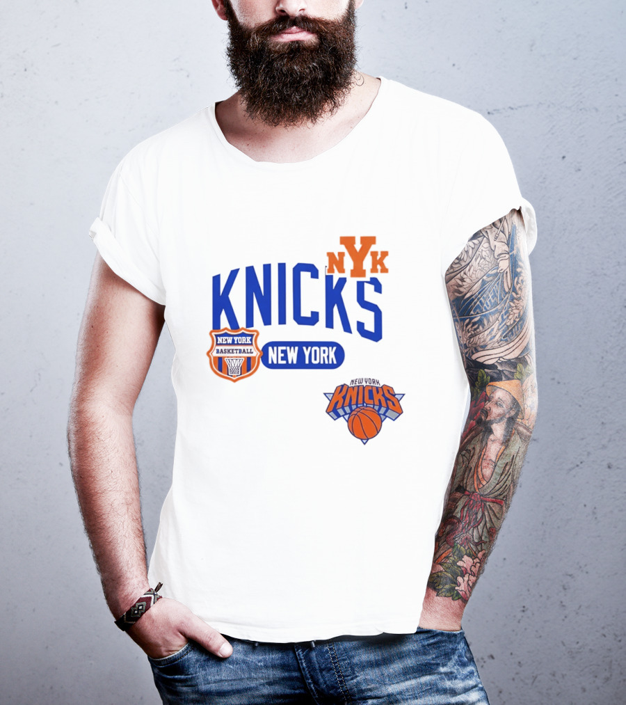 Stephon Marbury Pro Standard New York Knicks NBA Letterman NYK T-Shirt