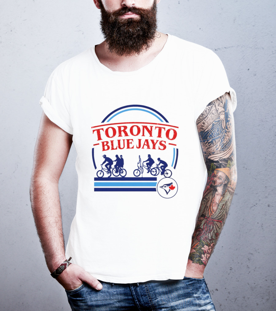 Toronto Blue Jays Stranger Things Bike Crew MLB 2026 T-Shirt