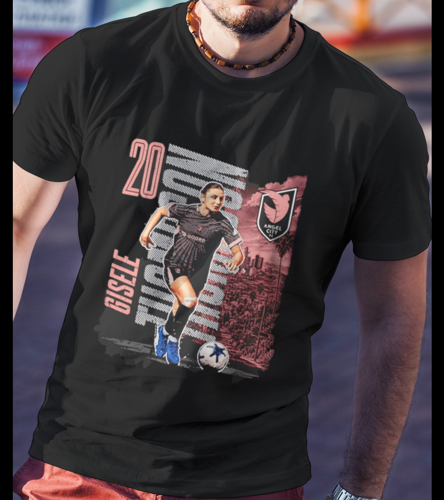 20 Gisele Thompson Angel City FC Soccer Skyline T-Shirt