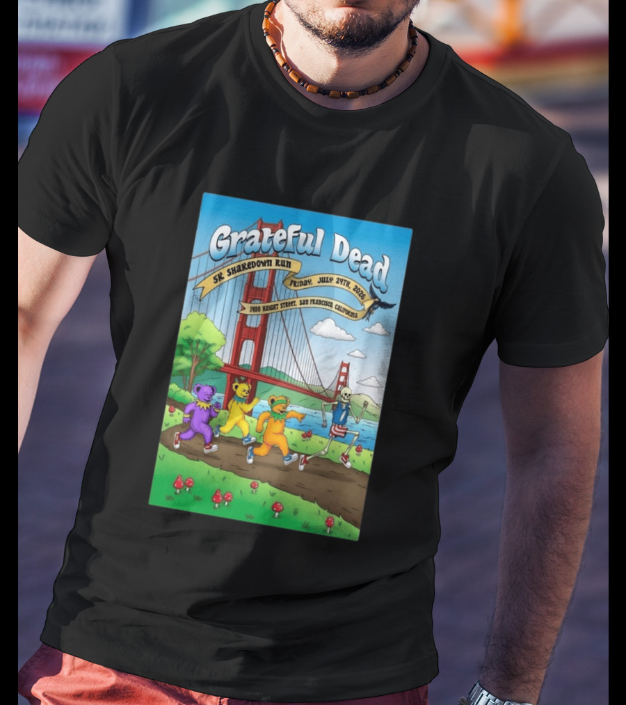 Grateful Dead 5K Shakedown Run July 24 2026 San Francisco California T-Shirt