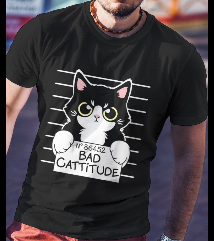 Bad Cattitude Cat Shot N° 35452 T-Shirt