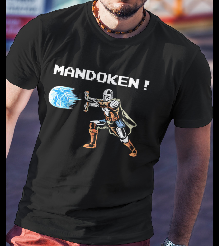 Mandoken The Mandalorian Grogu Force Move Fusion T-Shirt