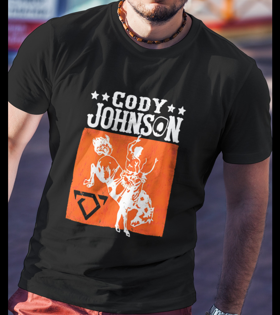 Cody Johnson Cowboy Rodeo Bucking Horse Vintage Western T-Shirt
