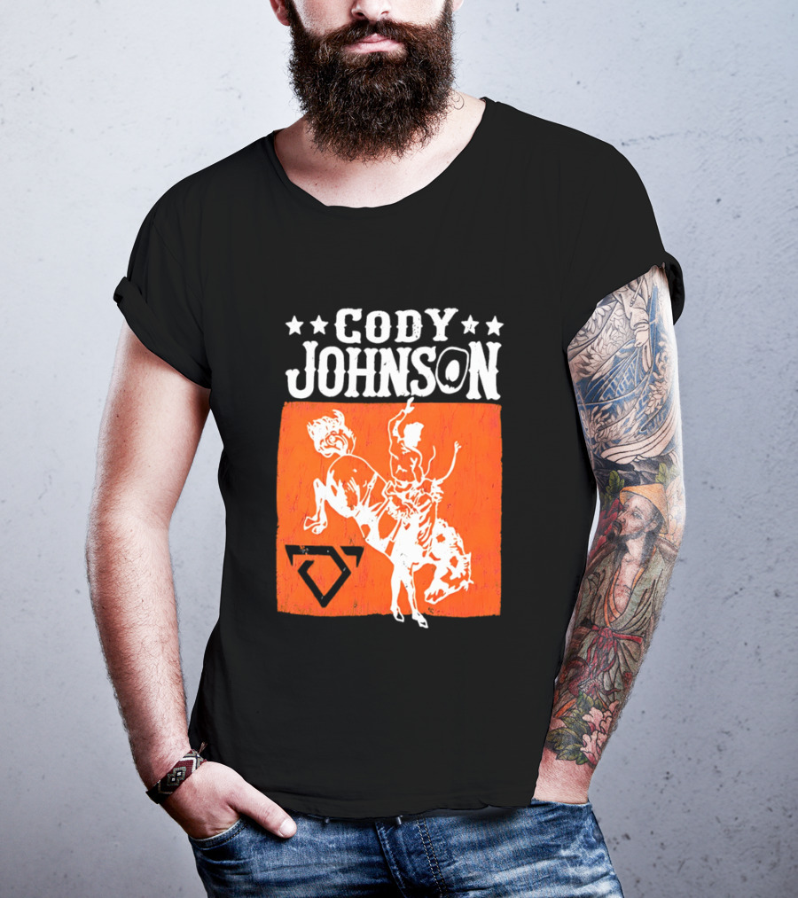 Cody Johnson Cowboy Rodeo Bucking Horse Vintage Western T-Shirt