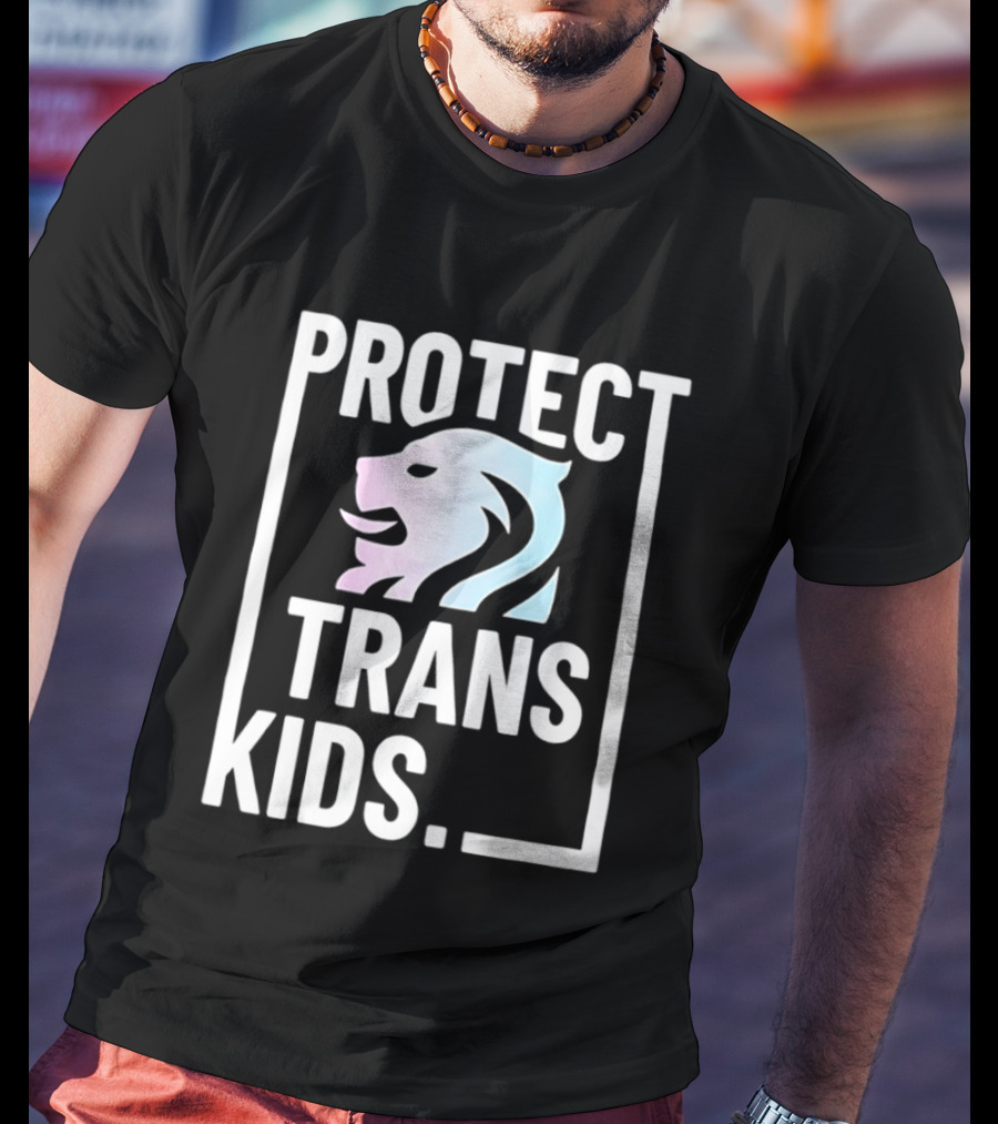 Protect Trans Kids Lion T-Shirt