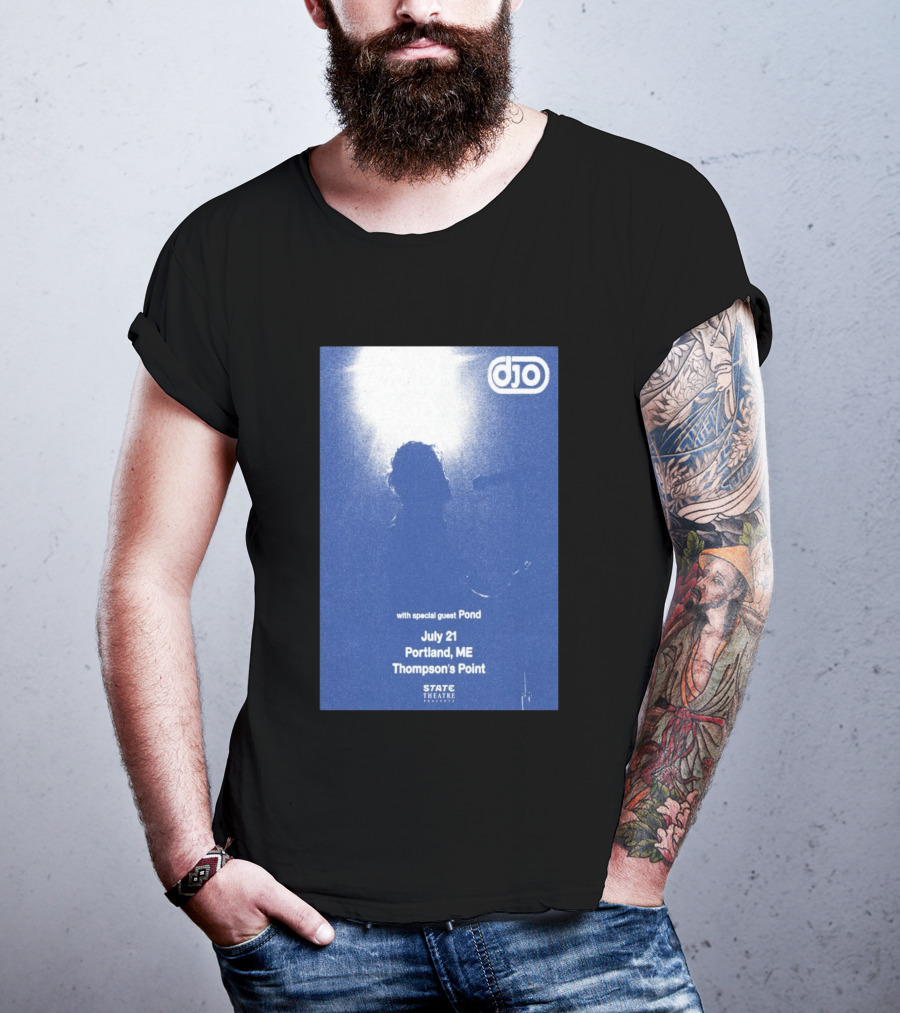 Djo July 21 Portland ME Thompson's Point State Theatre With Special Guest Pond T-Shirt