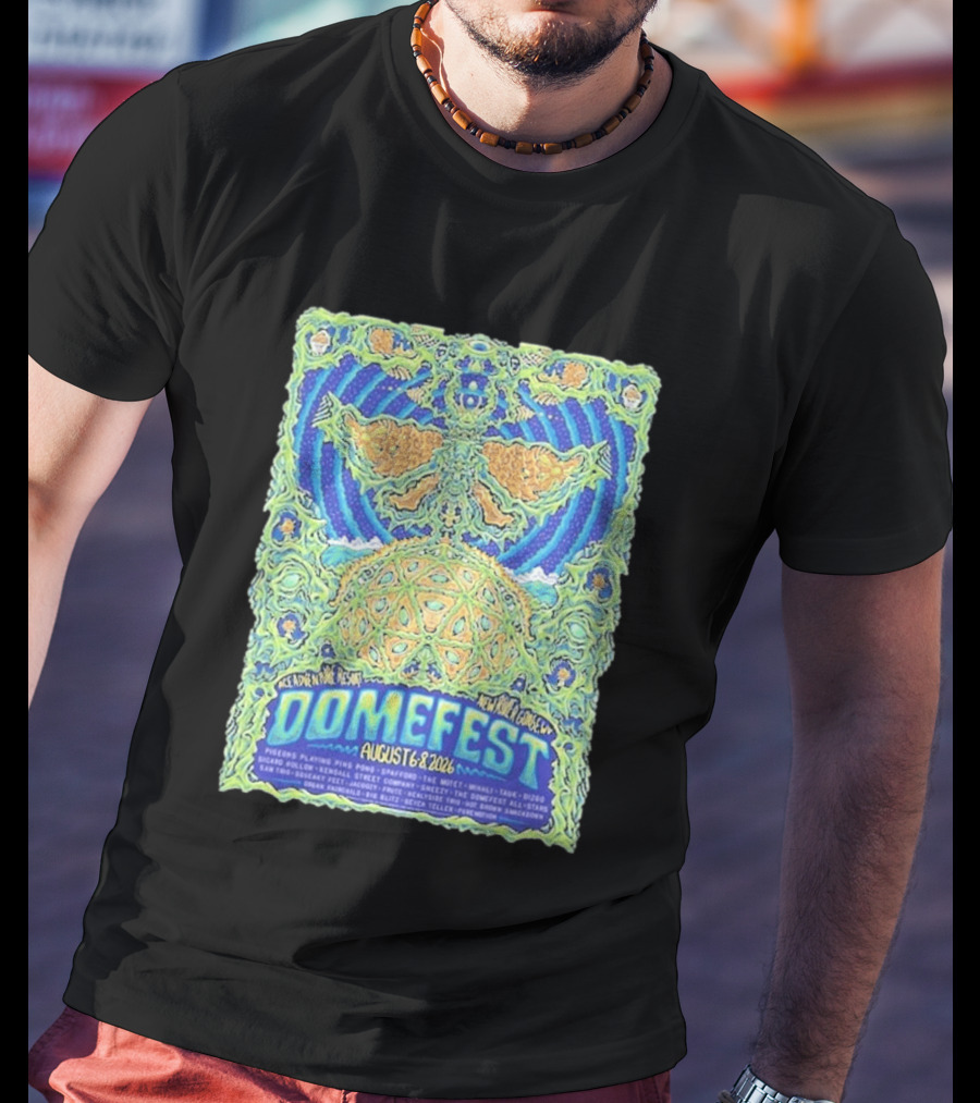Domefest Line Up At ACE Adventure Resort In New River Gorge West Virginia On August 6 8 2026 T-Shirt