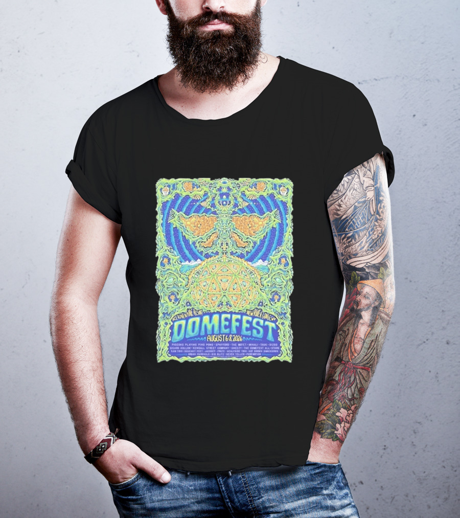 Domefest Line Up At ACE Adventure Resort In New River Gorge West Virginia On August 6 8 2026 T-Shirt