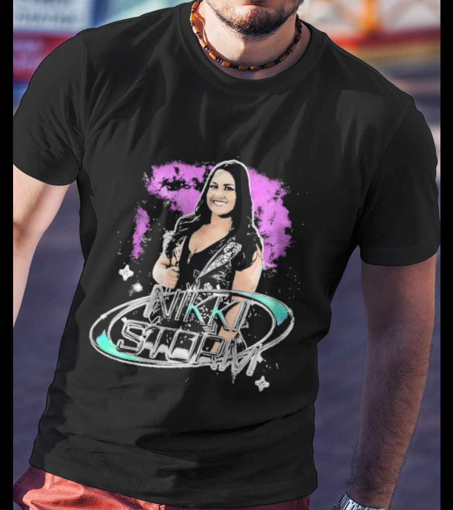 Nikki Storm Featuring Professional Wrestler Nikki Storm Vibrant Splash T-Shirt