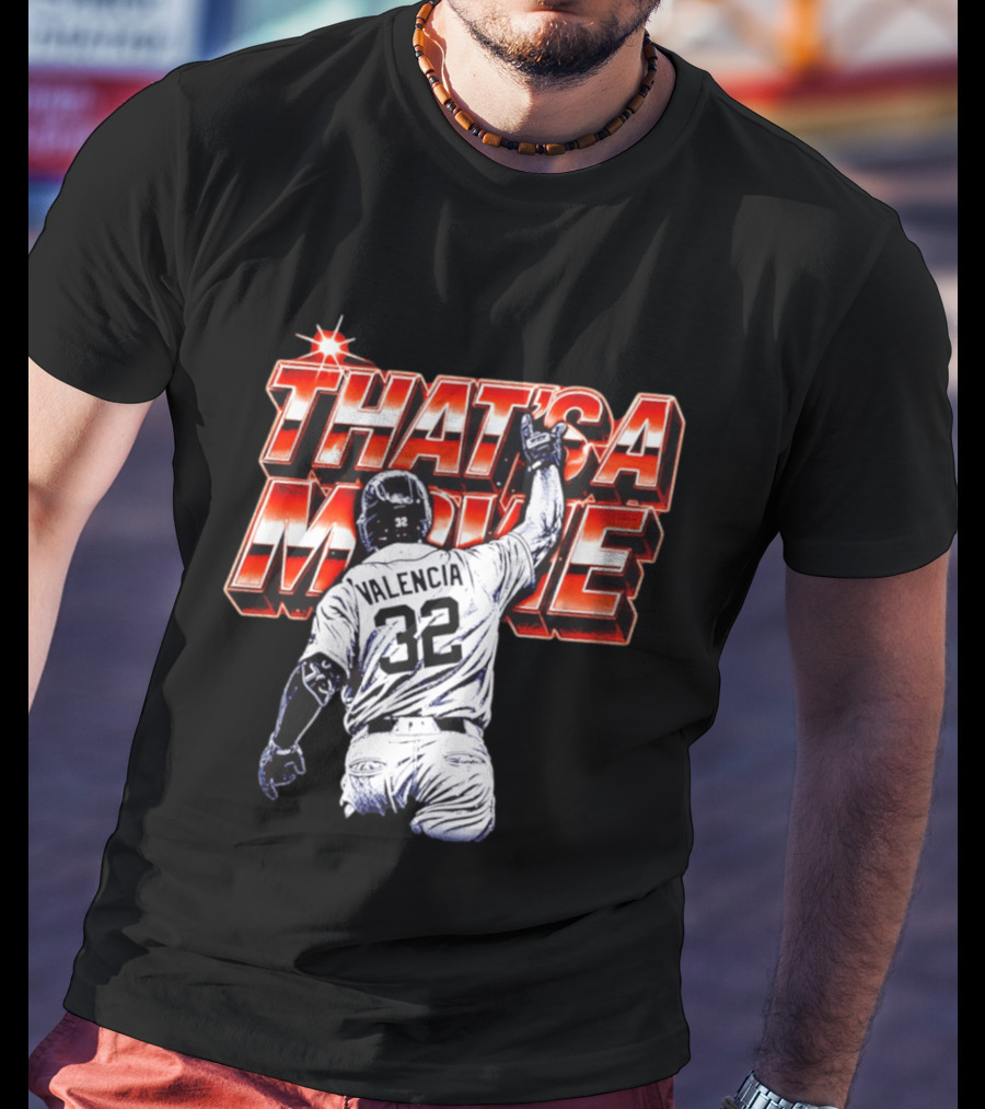 Eduardo Valencia 32 Detroit Tigers That's A Movie T-Shirt