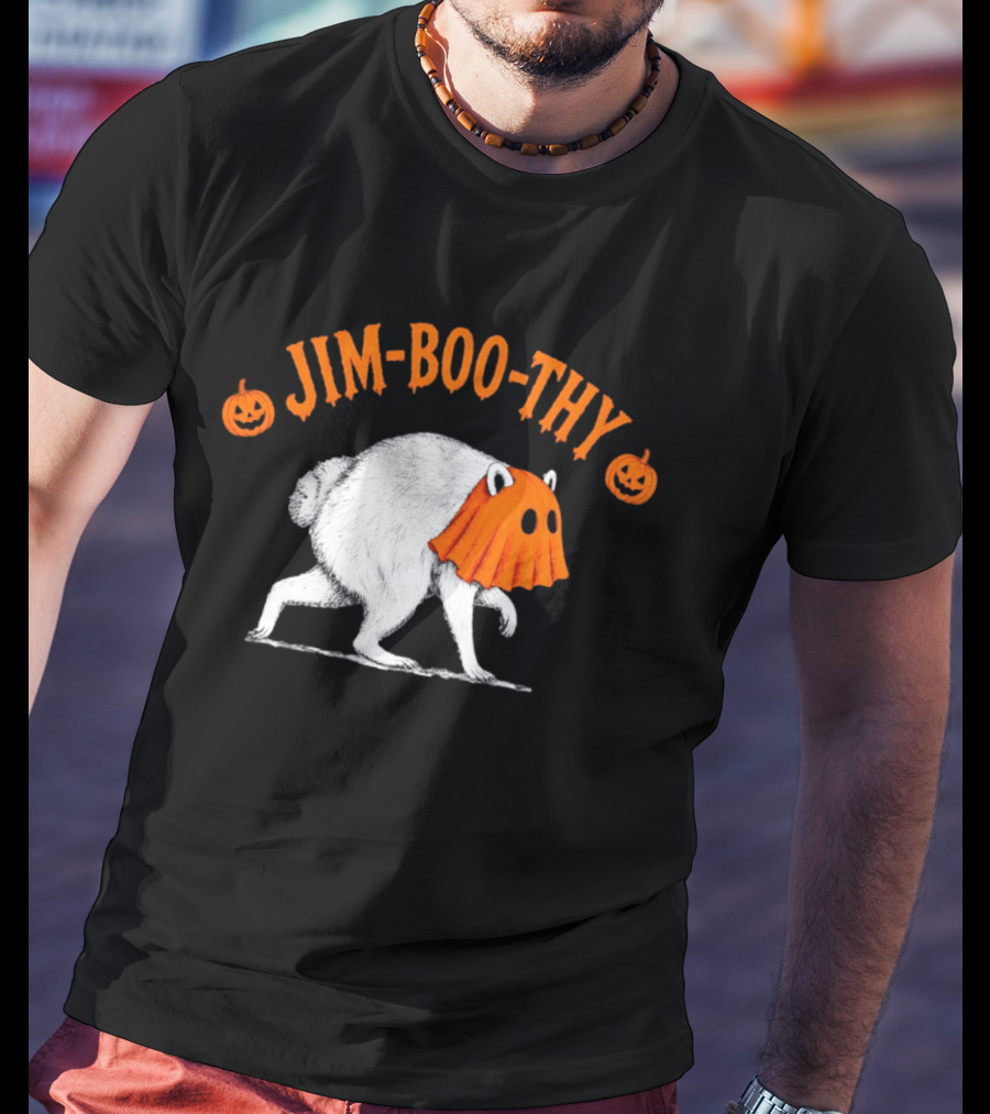 Jim Boo Thy Trash Panda Ghost Raccoon Halloween Meme T-Shirt