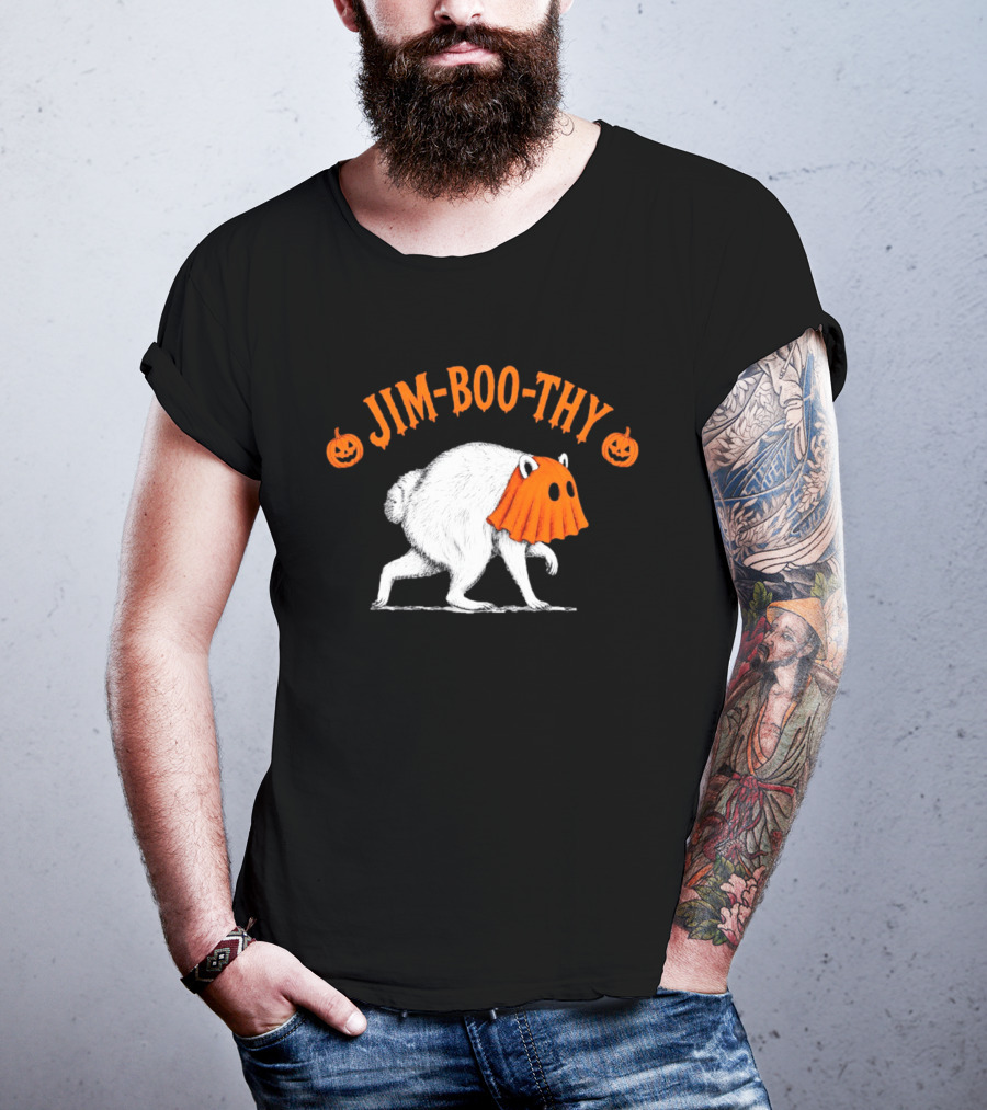Jim Boo Thy Trash Panda Ghost Raccoon Halloween Meme T-Shirt