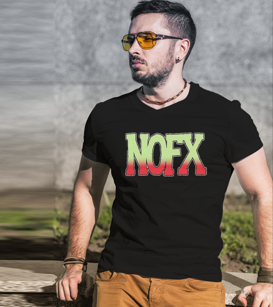 NOFX Ribbed Tour 1991 Vintage Style Nostalgic Punk Band Merch T-Shirt