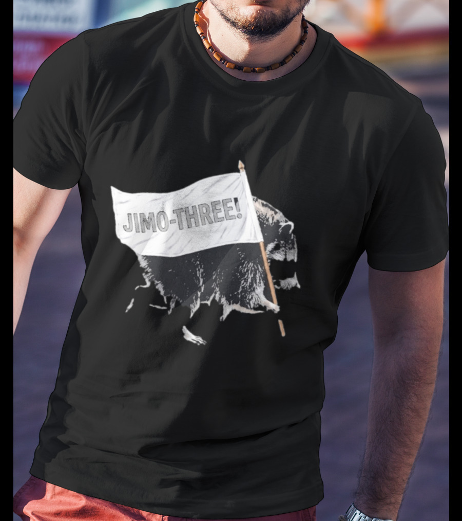 Jimothy Raccoon Seattle Storm Jimo Three Flag T-Shirt