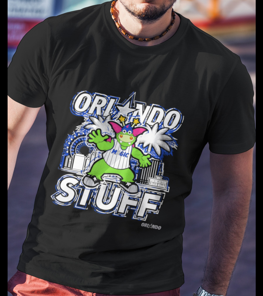 Orlando Magic Stuff Mascot NBA Basketball Fantasy Fun T-Shirt