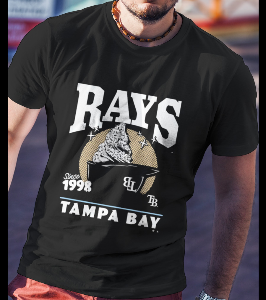 Rays Since 1998 Tampa Bay TB BL Ice Cream Baseball Helmet T-Shirt