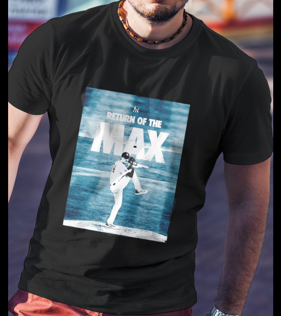Return Of The Max Fried New York Yankees 54 MLB Pitching Action T-Shirt