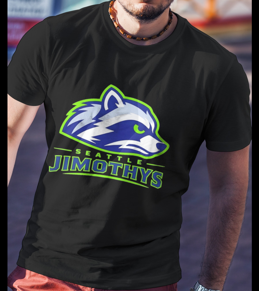 Seattle Jimothys Raccoon Trash Panda Meme Seahawks T-Shirt