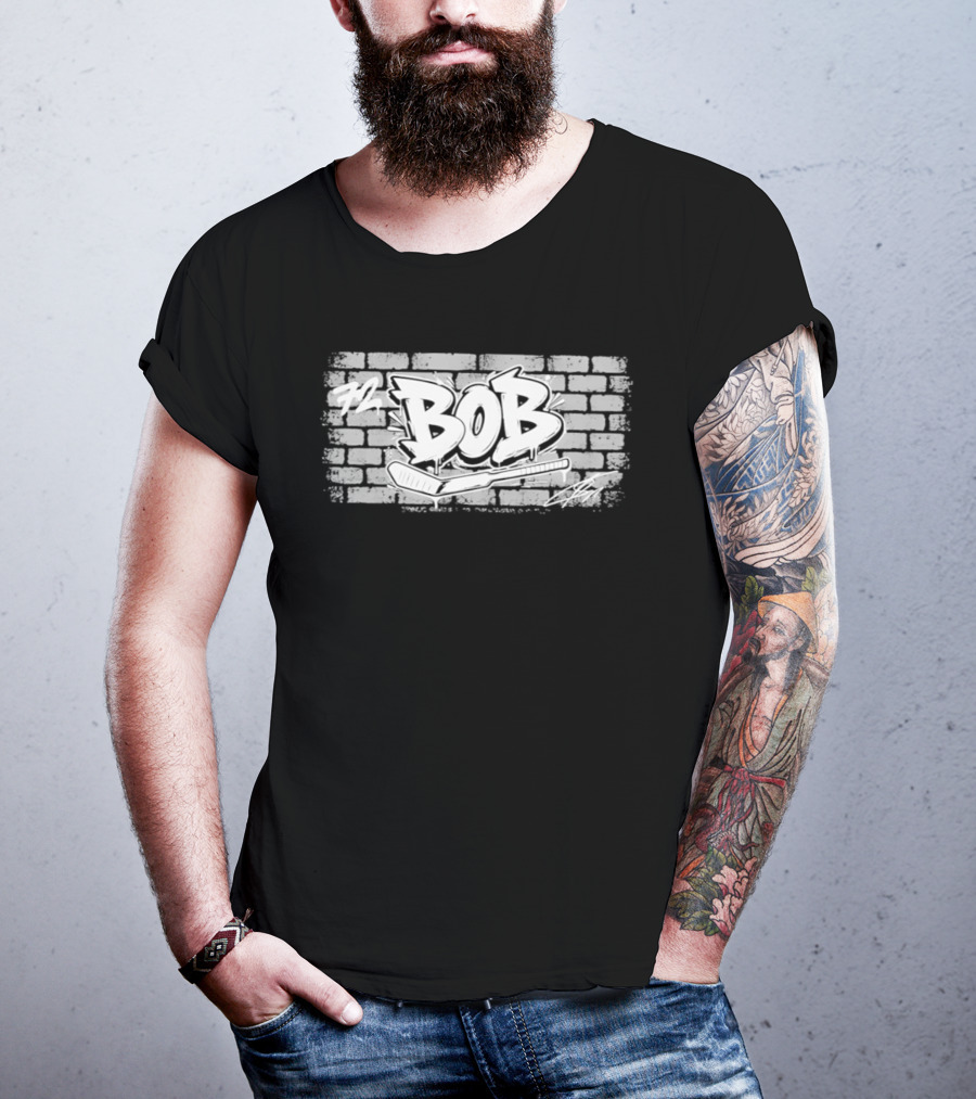 Toronto Sergei Bobrovsky Brickwall Bob Graffiti T-Shirt