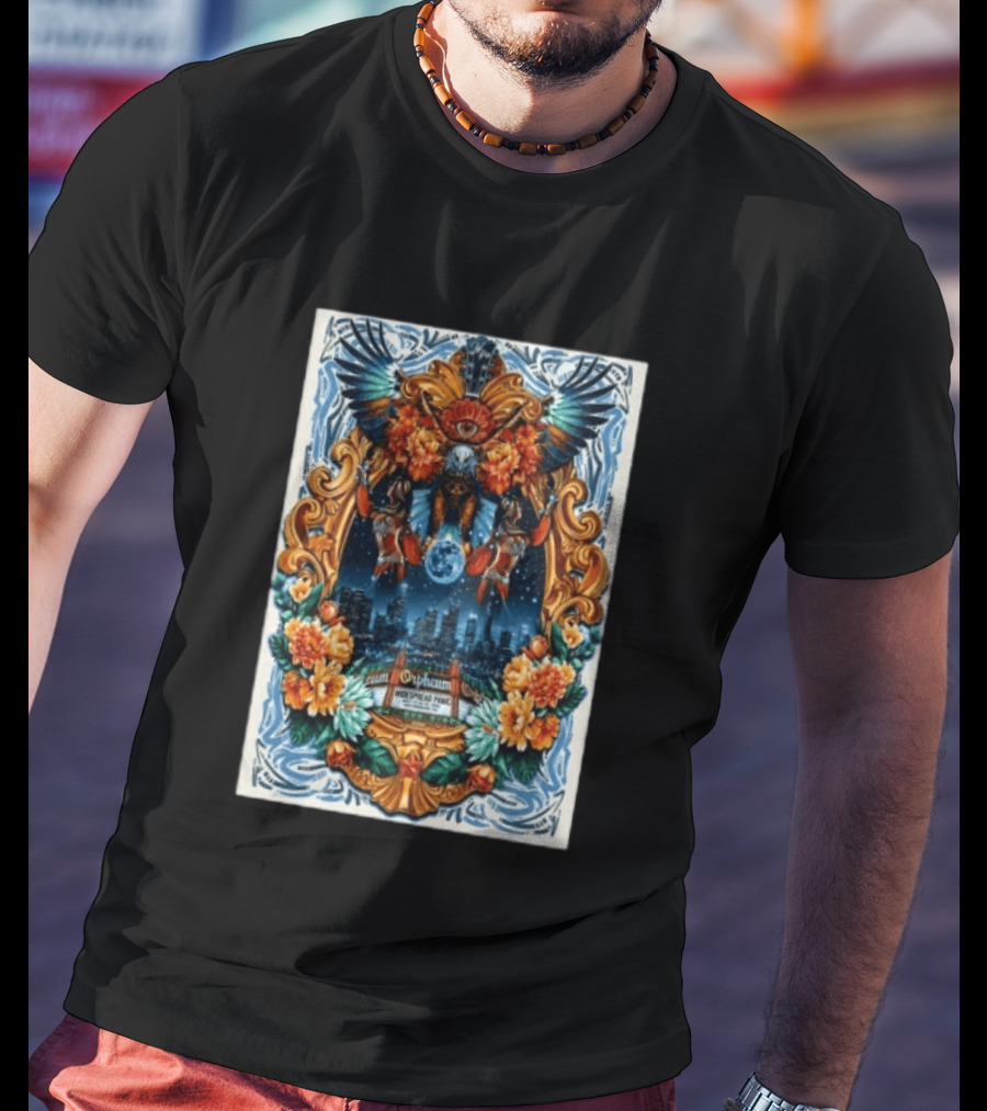 Widespread Panic Orpheum Theatre Los Angeles July 23 25 2026 Tour Vibrant Ornate T-Shirt