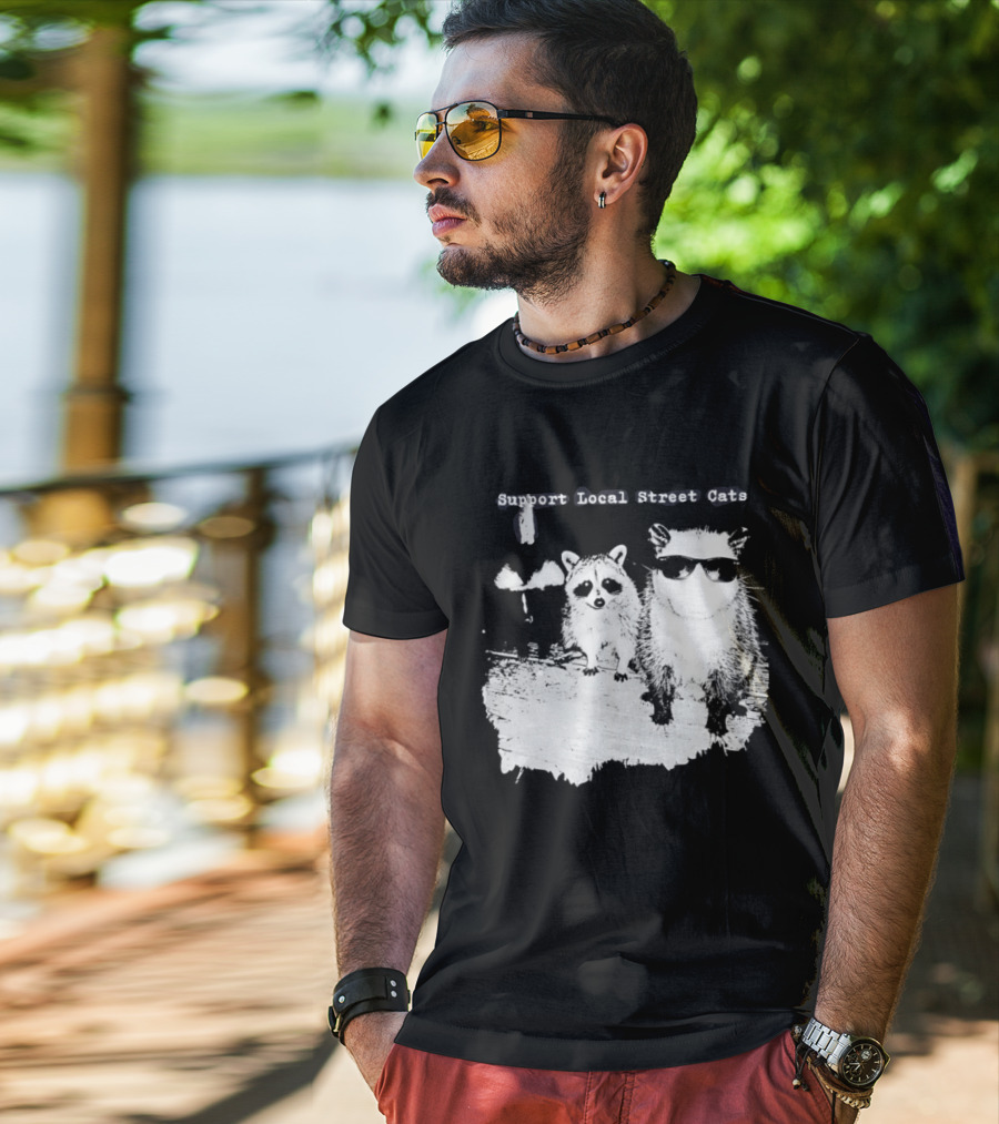Support Local Street Cats Feline Advocacy T-Shirt