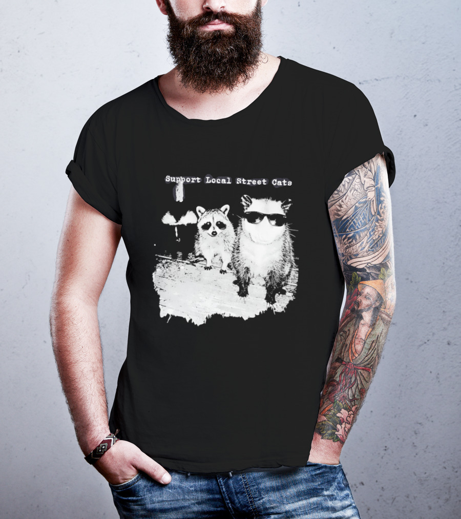 Support Local Street Cats Feline Advocacy T-Shirt