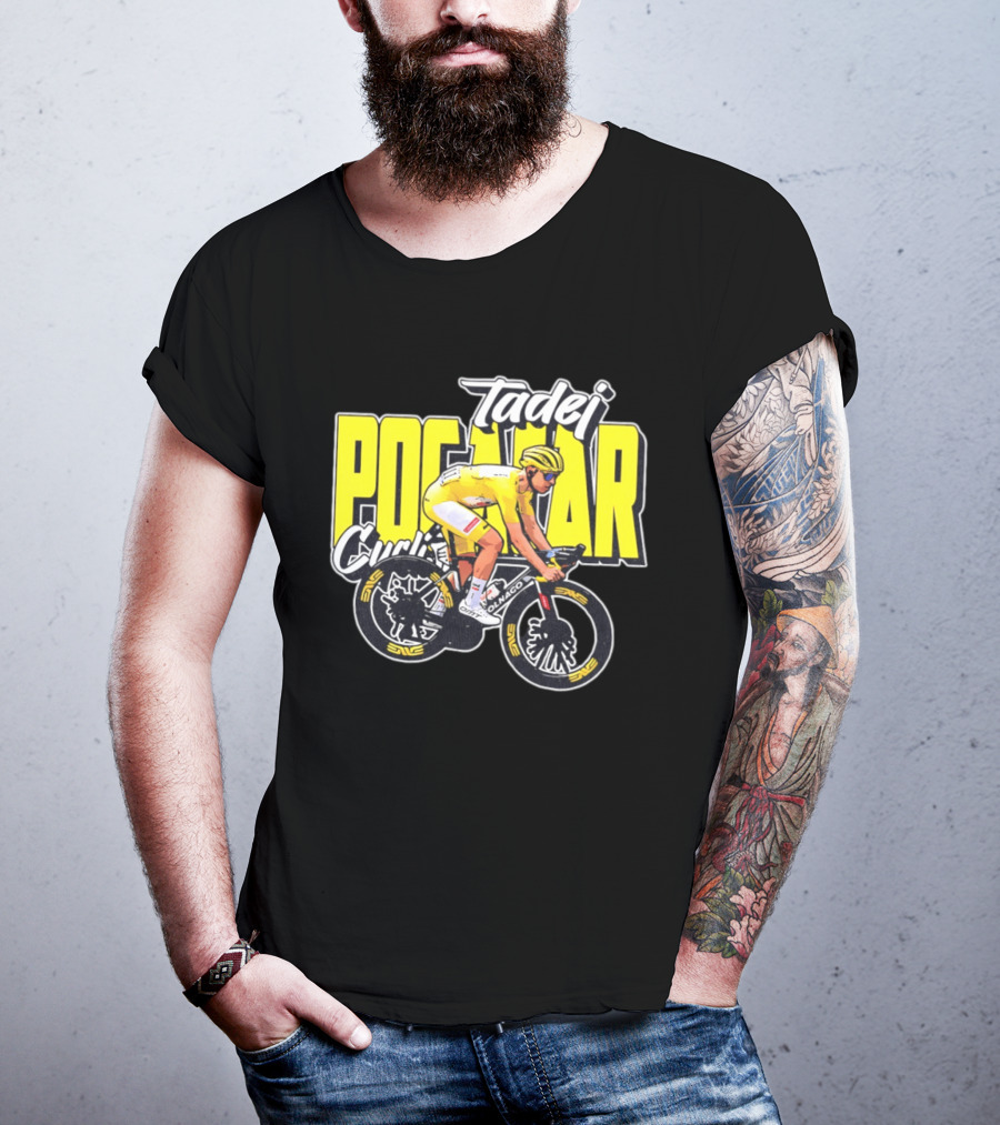 Tadej Pogačar Cyclist Colnago Yellow Jersey T-Shirt